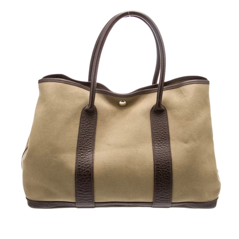 Hermès Toile Officier Garden Party 36 bag tote